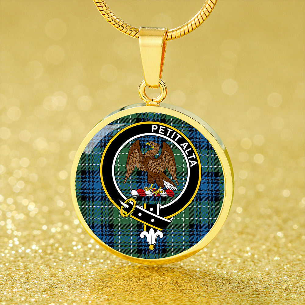 Abercrombie Ancient Tartan Crest Circle Necklace