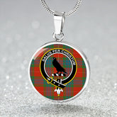 Abernethy Ancient Tartan Crest Circle Necklace