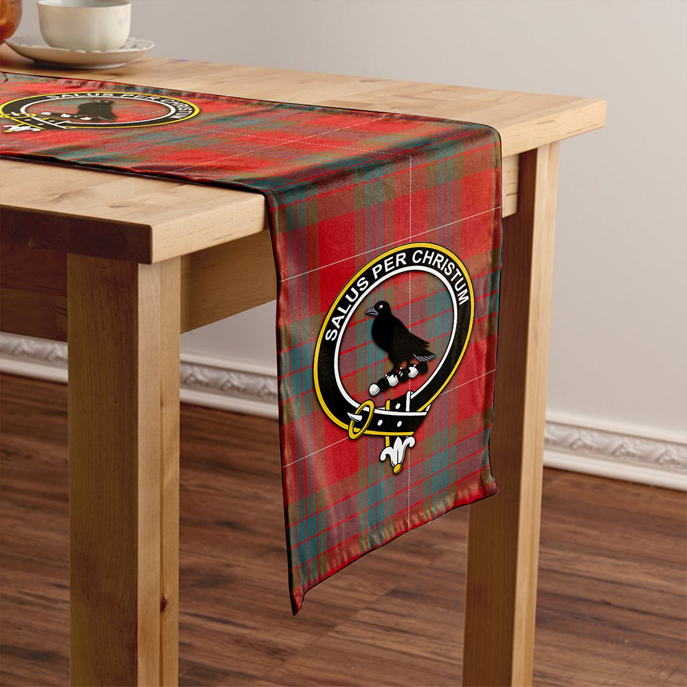 Abernethy Weathered Tartan Crest Table Runner
