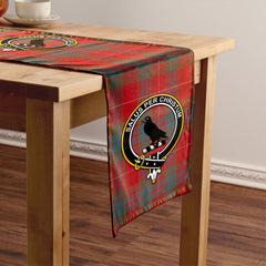 Abernethy Weathered Tartan Crest Table Runner