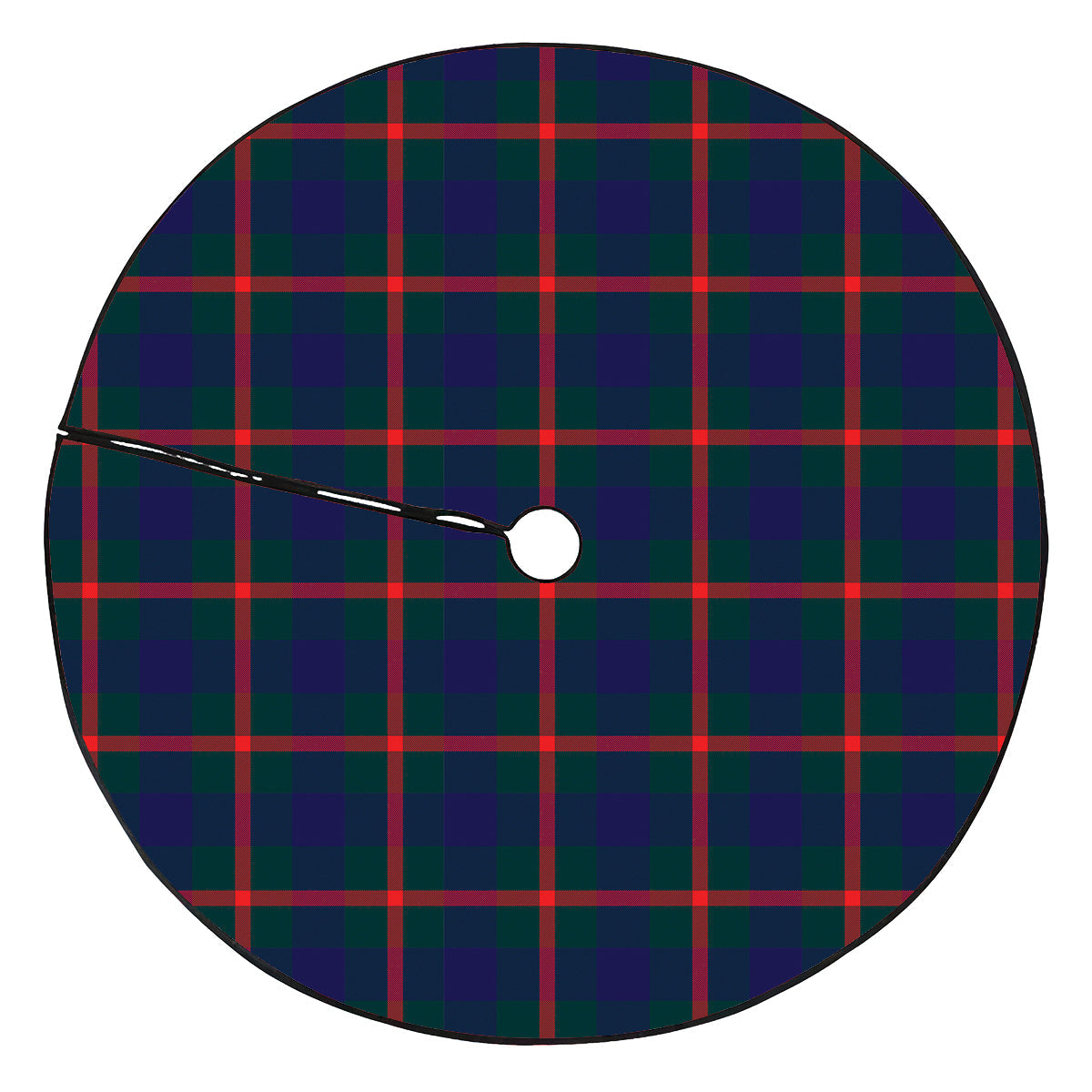 Agnew Modern Tartan Plaid Christmas Tree Skirt