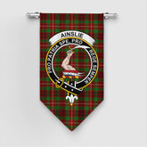 Ainslie Tartan Crest Gonfalon