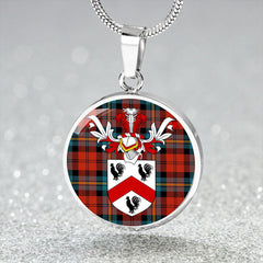 Aitken Ancient Tartan Crest Circle Necklace