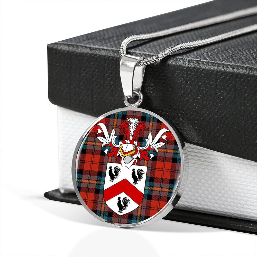Aitken Ancient Tartan Crest Circle Necklace