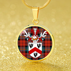 Aitken Ancient Tartan Crest Circle Necklace
