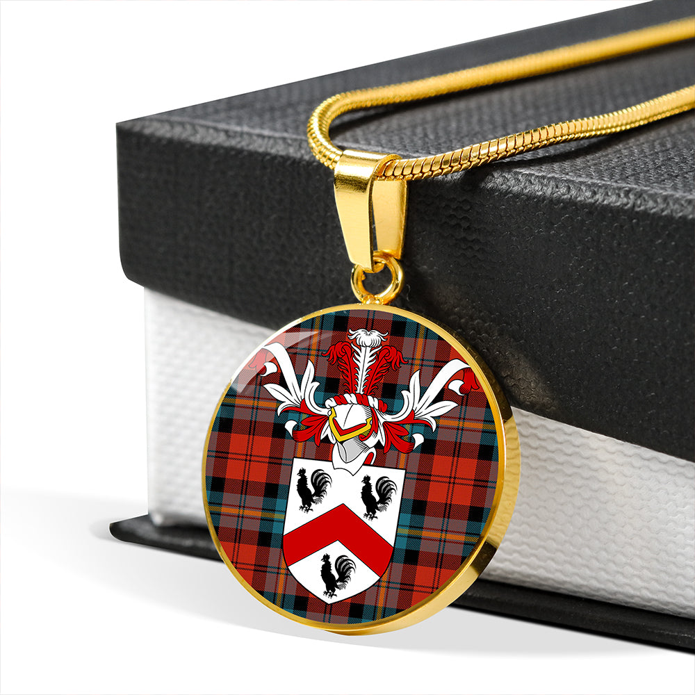 Aitken Ancient Tartan Crest Circle Necklace