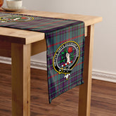 Aiton Weathered Tartan Crest Table Runner
