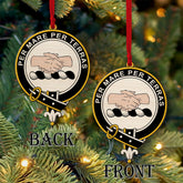 Alexander 1 Tartan Crest Wood Acrylic Ornament