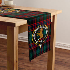 Alexander Hunting Modern Tartan Crest Table Runner