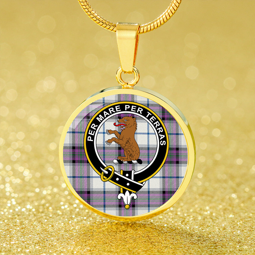 Alexander of Menstry Dress Ancient Tartan Crest Circle Necklace