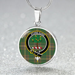 Anderson Green Ancient Tartan Crest Circle Necklace