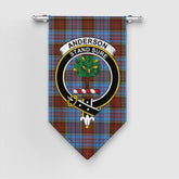 Anderson Modern Tartan Crest Gonfalon