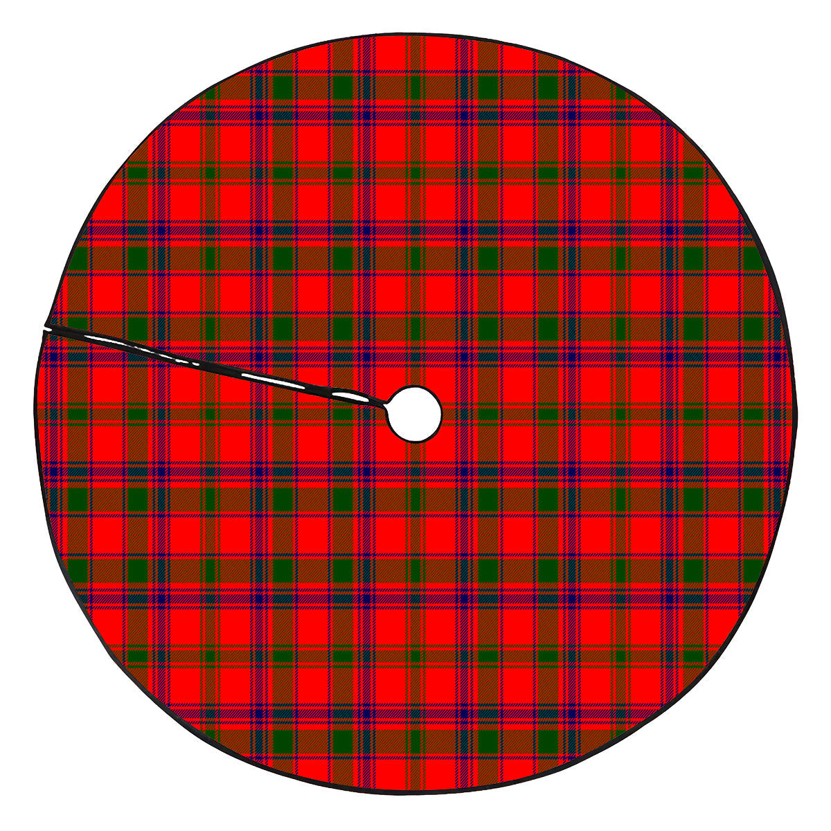 Bain Tartan Plaid Christmas Tree Skirt
