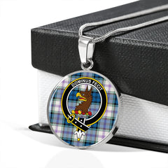 Baird Dress Dance (Baines Dress Dance) Tartan Crest Circle Necklace