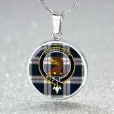 Baird Dress (Baines Dress) Tartan Crest Circle Necklace