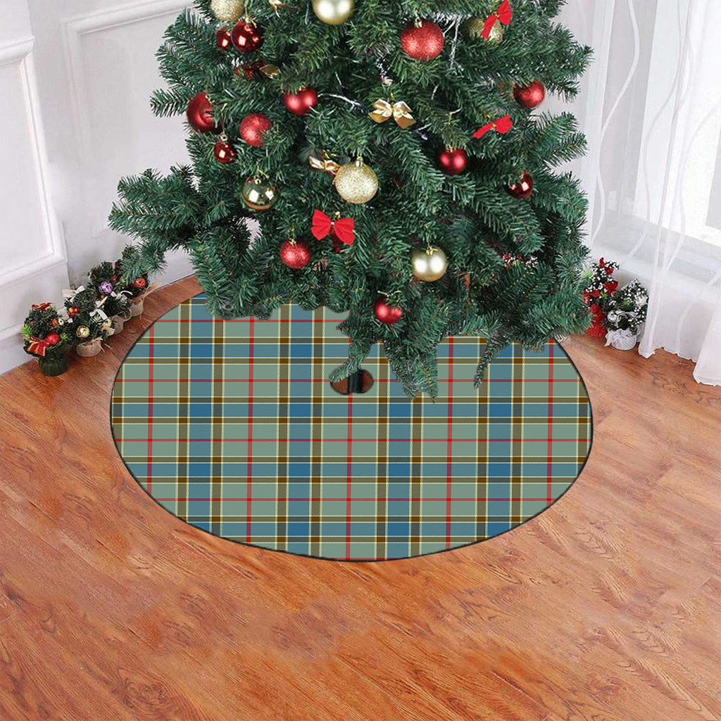 Balfour Blue Tartan Plaid Christmas Tree Skirt
