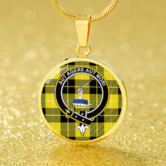 Barclay Dress Modern Tartan Crest Circle Necklace