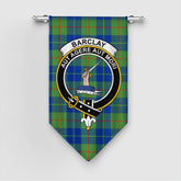 Barclay Hunting Ancient Tartan Crest Gonfalon