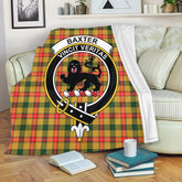 Baxter Modern Tartan Crest Premium Blanket