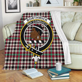 Borthwick Dress Ancient Tartan Crest Premium Blanket