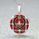 Brodie Dress Tartan Crest Circle Necklace