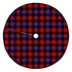 Broun Modern Tartan Plaid Christmas Tree Skirt