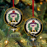 Buchanan Tartan Crest Wood Acrylic Ornament