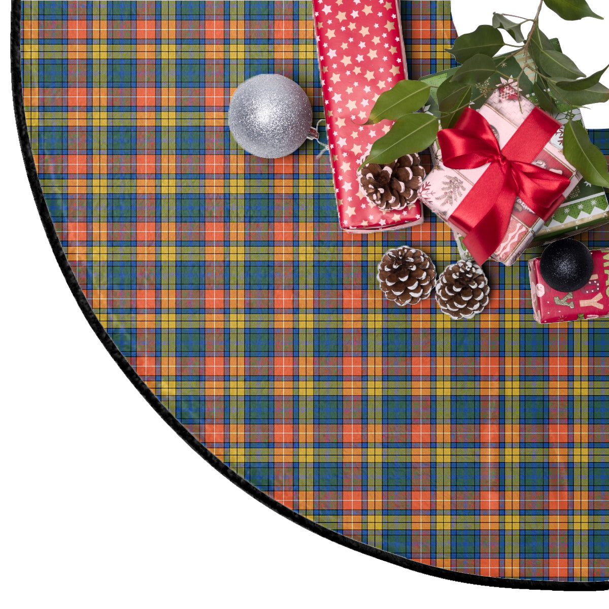 Buchanan Ancient Tartan Plaid Christmas Tree Skirt