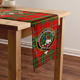Burnett Modern Tartan Crest Table Runner