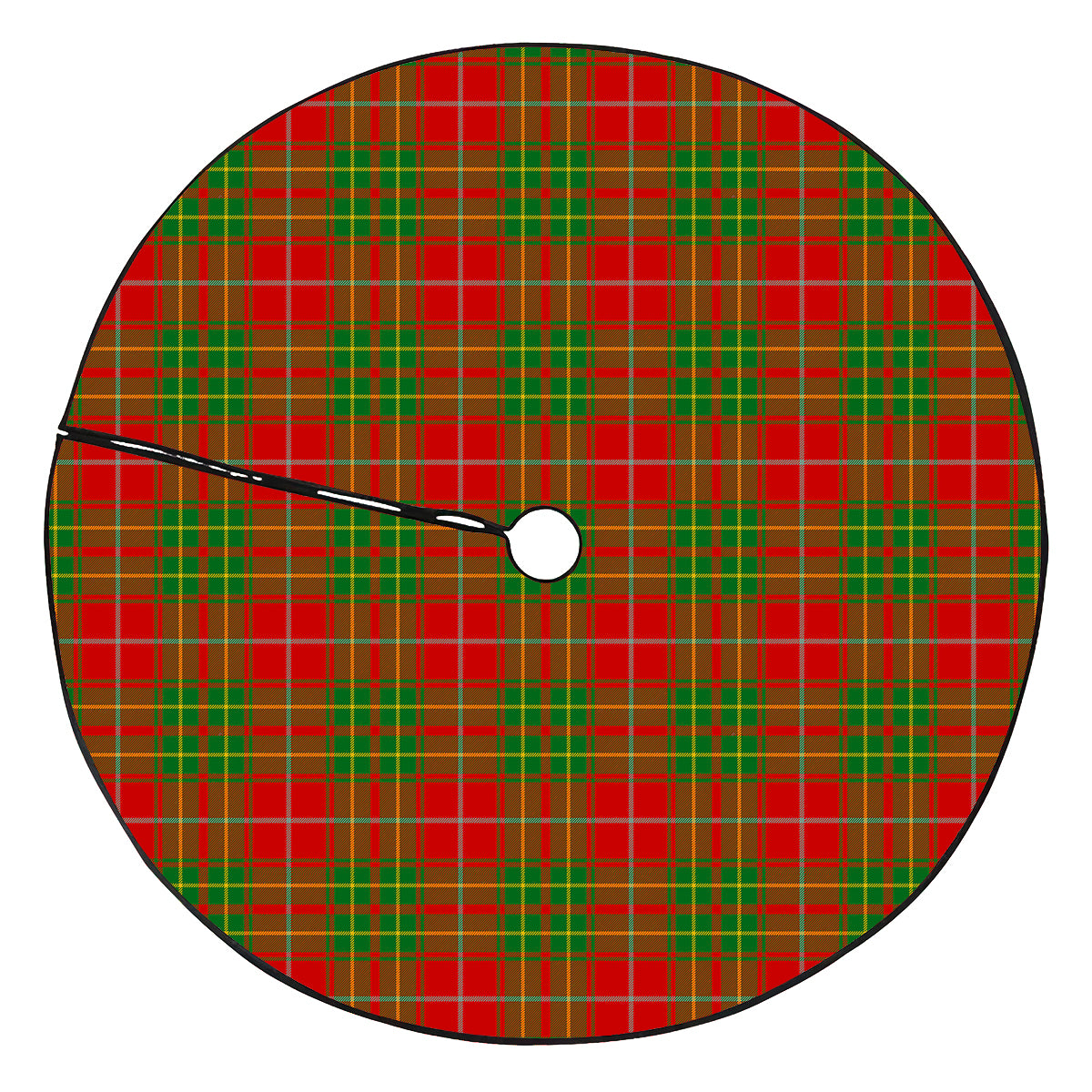 Burnett Ancient Tartan Plaid Christmas Tree Skirt