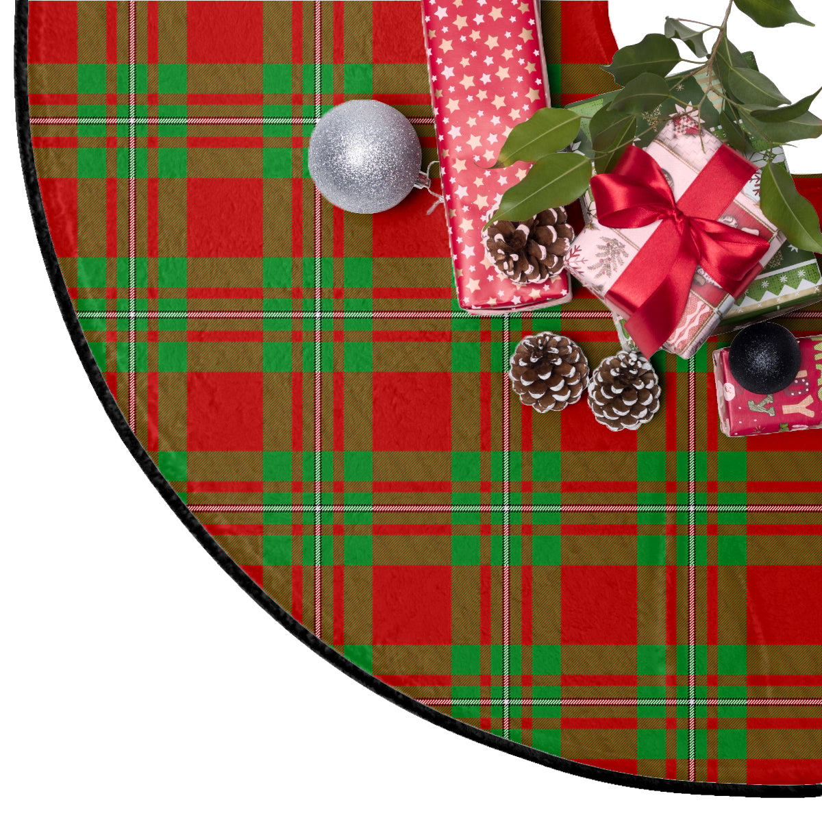 Callander Modern Tartan Plaid Christmas Tree Skirt