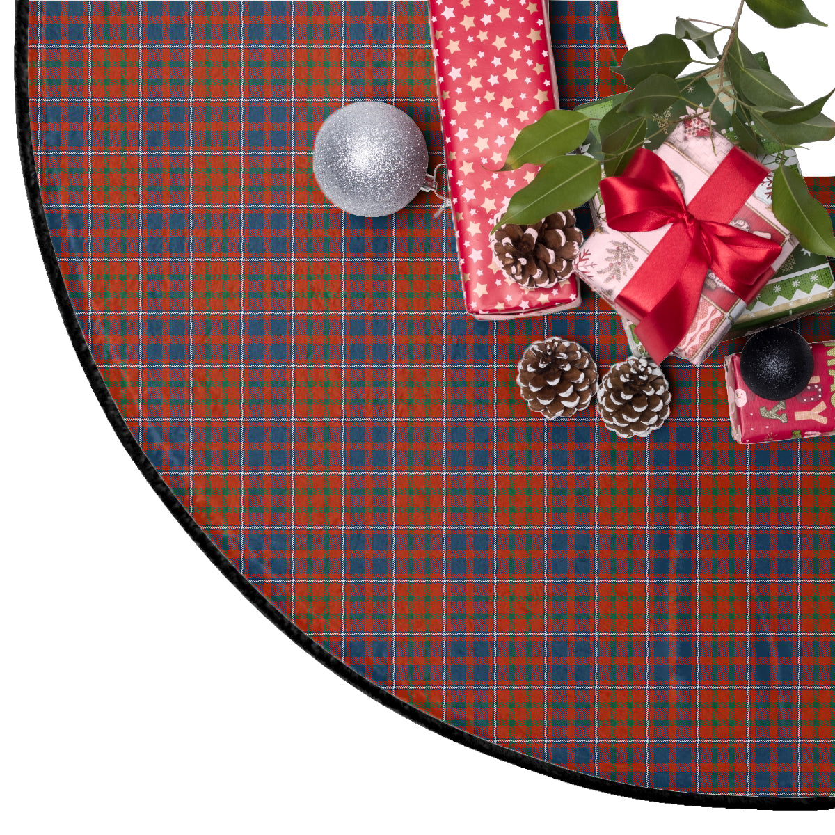 Cameron of Lochiel Ancient Tartan Plaid Christmas Tree Skirt