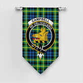 Campbell of Breadalbane Ancient Tartan Crest Gonfalon