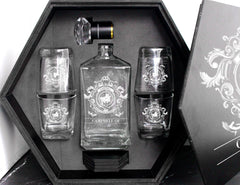 Campbell of Cawdor Tartan Clan Decanter Set