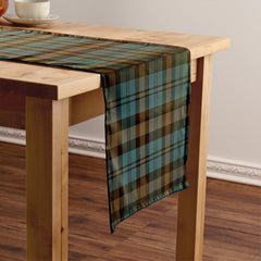 Campbell of Glenlyon Weathered 2 Tartan Crest Table Runner