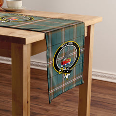 Cleland Weathered Tartan Crest Table Runner