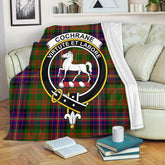 Cochrane Modern Tartan Crest Premium Blanket