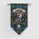Cockburn Modern Tartan Crest Gonfalon