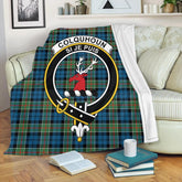 Colquhoun Ancient Tartan Crest Premium Blanket