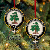 Cooper Tartan Crest Wood Acrylic Ornament