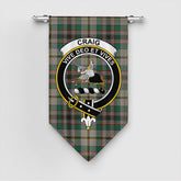 Craig Ancient Tartan Crest Gonfalon