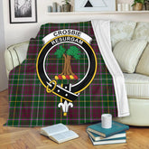 Crosbie Tartan Crest Premium Blanket