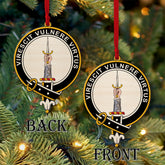 Cruikshank Tartan Crest Wood Acrylic Ornament