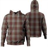 Cunningham Burgundy Dancers Tartan Plaid Hoodie