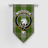 Cunningham Dress Green Dancers Tartan Crest Gonfalon