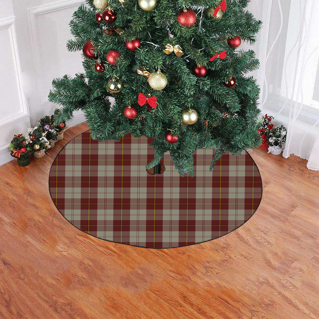 Cunningham Burgundy Dancers Tartan Plaid Christmas Tree Skirt