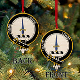 Dalzell Tartan Crest Wood Acrylic Ornament