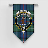 Davidson of Tulloch Tartan Crest Gonfalon
