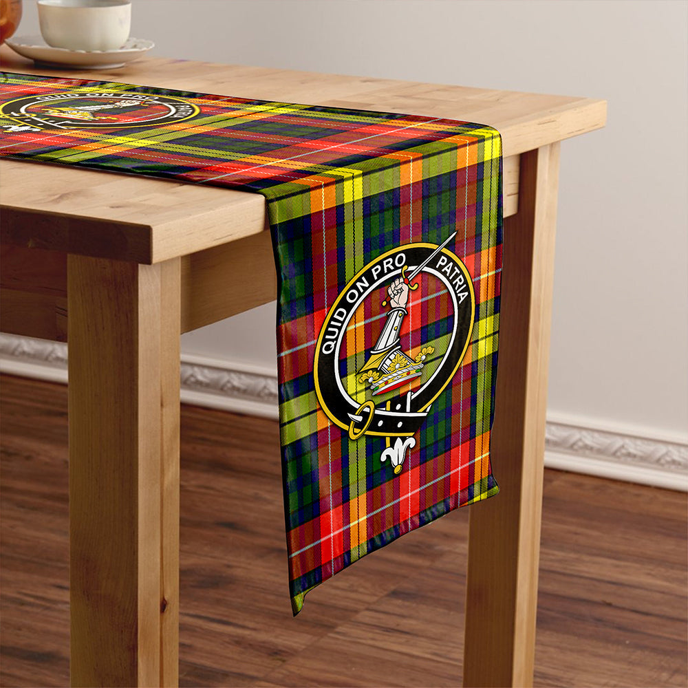 Dewar Tartan Crest Table Runner