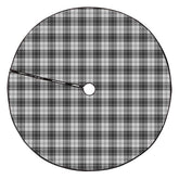 Douglas Grey Modern Tartan Plaid Christmas Tree Skirt